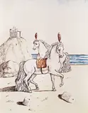 Perseus by Giorgio de Chirico, cromolitografie, sold Jan 2023