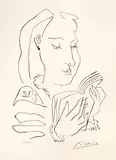 Lectură by Pablo Picasso, litografie, sold Jan 2023