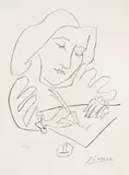 Portretul Gongorei by Pablo Picasso, litografie, sold Jan 2023