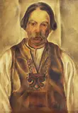 Țăran din Maramureș by Gheorghe (Ghiță) Popescu, ulei pe carton, offered Jan 2023