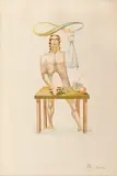 Jules Perahim, Magicianul (din seria Alfabetul ebraic), cromolitografie
