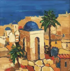 Sorin Adam, Alexandria (Egipt), 2008, ulei pe pânză