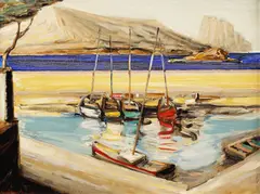 Constantin Pacea, Port spaniol, 1997, ulei pe pânză