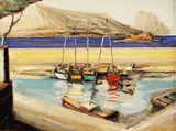 Constantin Pacea, Port spaniol, 1997, ulei pe pânză