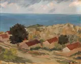 Simion Zaharia, Balcic, ulei pe carton