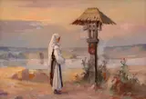 Samuel Bogdanovici, Troița din câmp, ulei pe carton