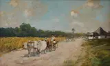 Constion, Întoarcerea de la câmp, ulei pe carton