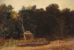Dimitrie Mihăilescu, Drum de ţară, ulei pe pânză