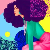 Andrei Nicolescu, Fashionista VII, 2022, digital painting