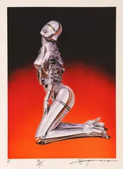Girl by Hajime Sorayama, serigrafie, sold Jan 2023