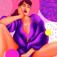 Andrei Nicolescu, Fashionista VI, 2022, digital painting