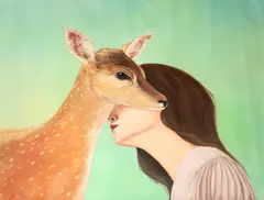 Elleny Gherghe, Whisperings of Love, 2021, ulei pe pânză