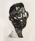 Sorin Dan Cojocaru, Cocălar, 2016, linogravură