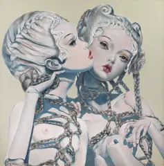 Adina Tigoan, Eros, 2021, ulei pe pânză