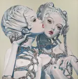 Adina Tigoan, Eros, 2021, ulei pe pânză