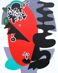 Teodora Gavrilă, Nucleus, 2018, acrilic pe pânză