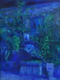 Andrei Tudoran, Garden Party, 2022, ulei pe lemn