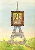 Devis Grebu, Paris, acuarelă, creion și tuș pe hârtie