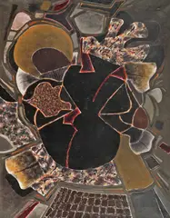 Ion Alin Gheorghiu, Grădină suspendată, 1987, ulei pe pânză
