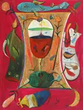 Prapor by Ștefan Pelmuș, 2012, ulei pe pânză, sold Jan 2023