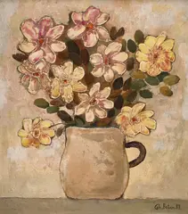 Gheorghe Boțan, Vas cu flori, 1987, ulei pe pfl