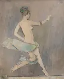 Traian Brădean, Balerină, ulei pe pânză