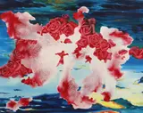 Patricia Ferenț, Roses Cloud, ulei pe pânză