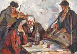 Voie bună by Rudolf Schweitzer–Cumpăna, ulei pe carton, offered Dec 2022