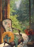 Nicolae Grant, Verandă la Golești, ulei pe pânză