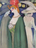 Iosif Iser, Parizience, 1908-1909, guașă vernisată pe hârtie
