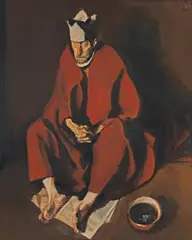 Corneliu Baba, Rege nebun, 1980, ulei pe carton