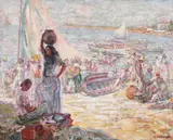 Samuel Mützner, Pescari în insula Margarita, ulei pe pânză