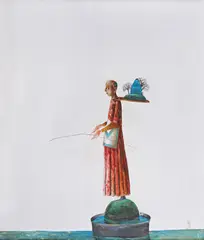Ștefan Câlția, Căutătorul de apă, 2004, ulei pe pânză