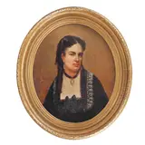 Theodor Aman, Ana Aman (soția pictorului), ulei pe pânză