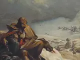 Constantin Daniel Stahi, Retragerea din Rusia, 1882, ulei pe pânză