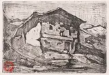 Gheorghe Petrașcu, Casa babei Marina din Turtucaia, 1931, acvaforte si acvatintă