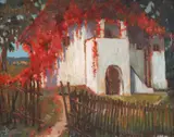 Culă oltenească by Leon Biju, ulei pe carton, offered Nov 2022