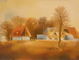 Virgil Mancaş, Peisaj de toamnă, 1985, ulei pe pânză