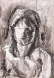Ecaterina Vrana, Shadow, 1991, cerneală și tuș pe hârtie