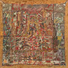 Georgeta Năpăruș, Costum roșu de copil, 1983, ulei pe pânză