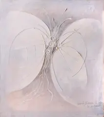 Fluture by Vincentiu Grigorescu, 1968, ulei pe pânză, sold Nov 2022