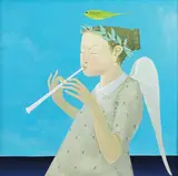 Vestitor by Felix Aftene, 2018, acrilic pe pânză, sold Nov 2022