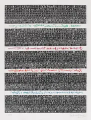Isidore Isou, Hipergrafie, 1972, cromolitografie