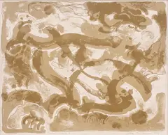 Dans erotic by Geta Brătescu, 1969, litografie, sold Nov 2022