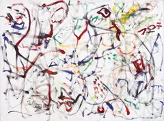 Compoziție by Aurel Cojan, 1996, ulei pe pânză, sold Nov 2022
