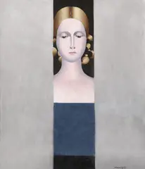 Mihai Rusu, Tânără fată, 1978, ulei pe pânză