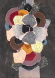 Grădină suspendată by Ion Alin Gheorghiu, 1976, tempera pe carton, sold Nov 2022