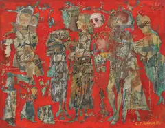 Georgeta Năpăruș, Alaiul prințesei, 1984, ulei pe pânză