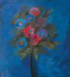 Vincentiu Grigorescu, Vas cu anemone, sfârșitul anilor '50, ulei pe pânză