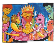 Secret Knowledge by Irlo, acrilic pe pânză, offered Nov 2022